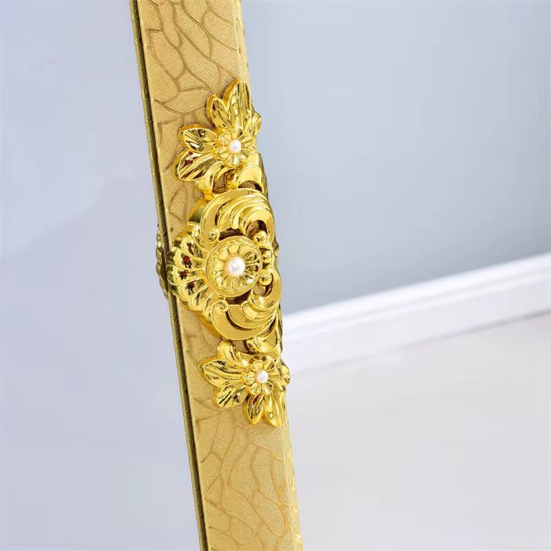 European Style Full-Length Gold Dressing Mirror – Free Standing (170x46cm)