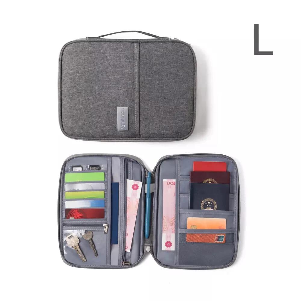Family Size Travel Passport & Document Organizer – Oxford Cloth Passport Holders Travel Wallets