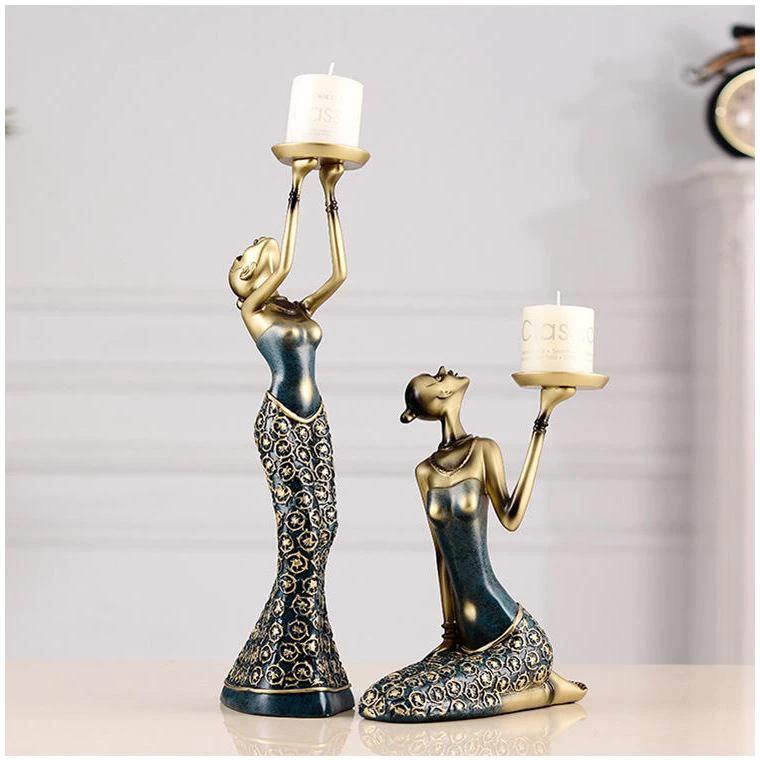Figurines Statues Decorations Beautiful Candle Holder Decoration General Home - Decor Figurines