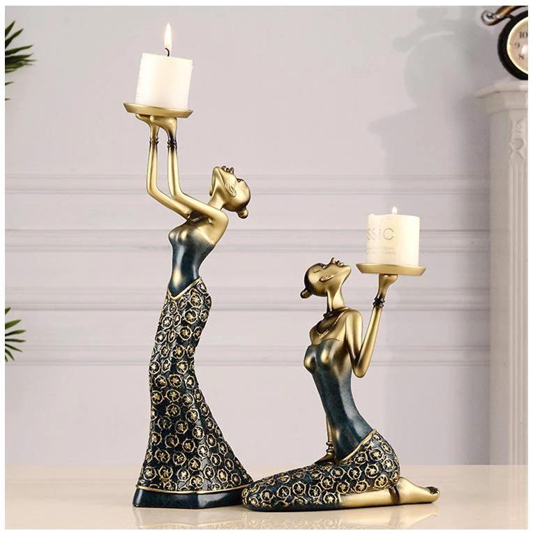 Figurines Statues Decorations Beautiful Candle Holder Decoration General Home - Decor Figurines