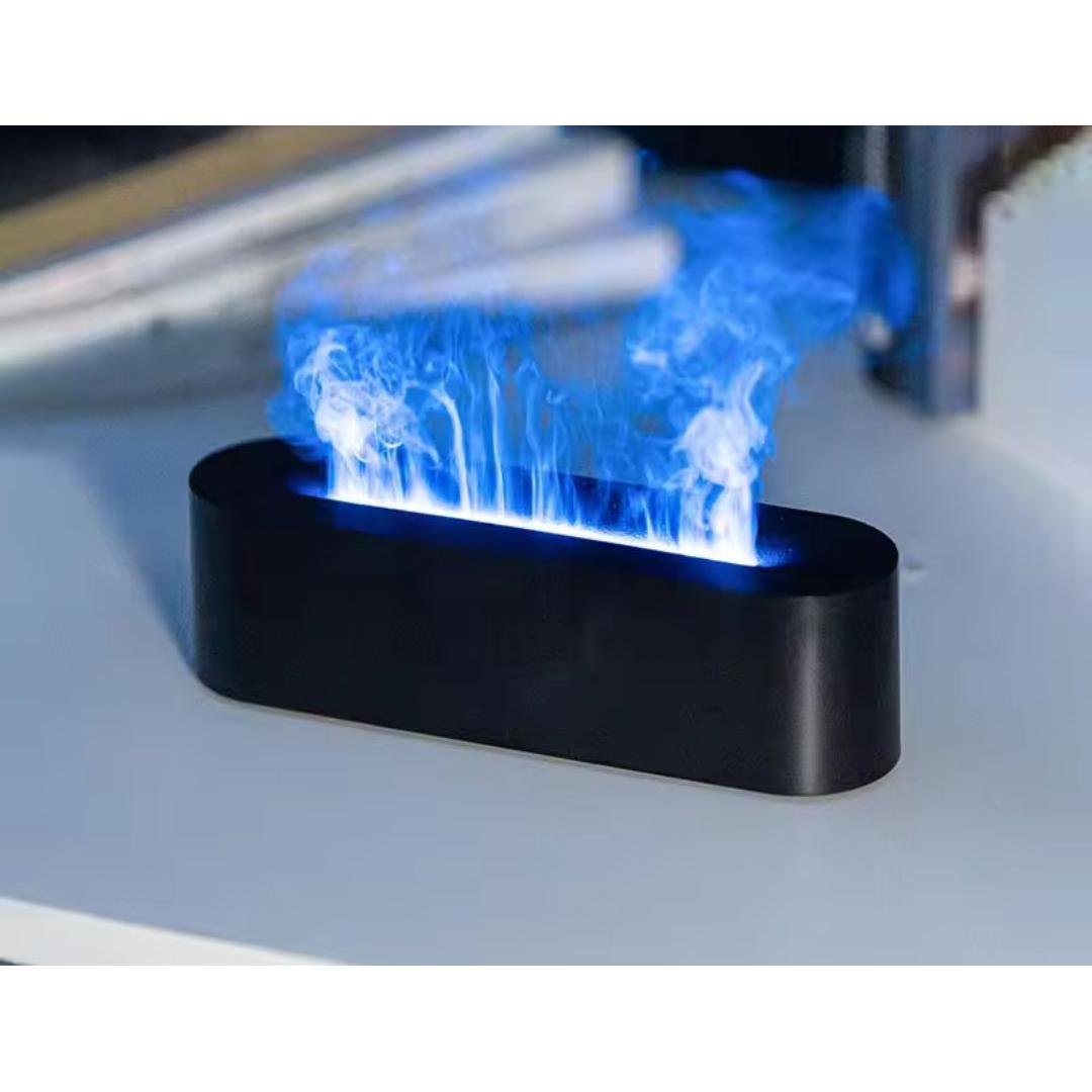 Flame Aromatherapy Diffuser Quiet USB air humidifier with realistic flame effect & essential oil compatibility