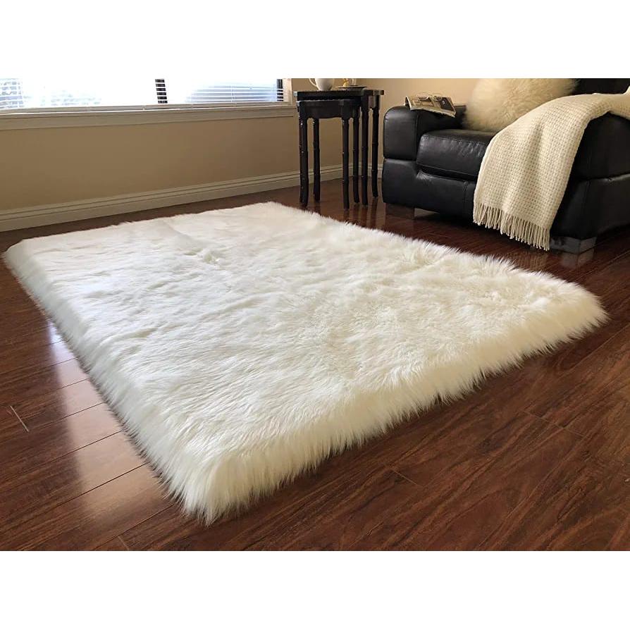 Fluffy Faux Fur Bedside Mat 65x180cm