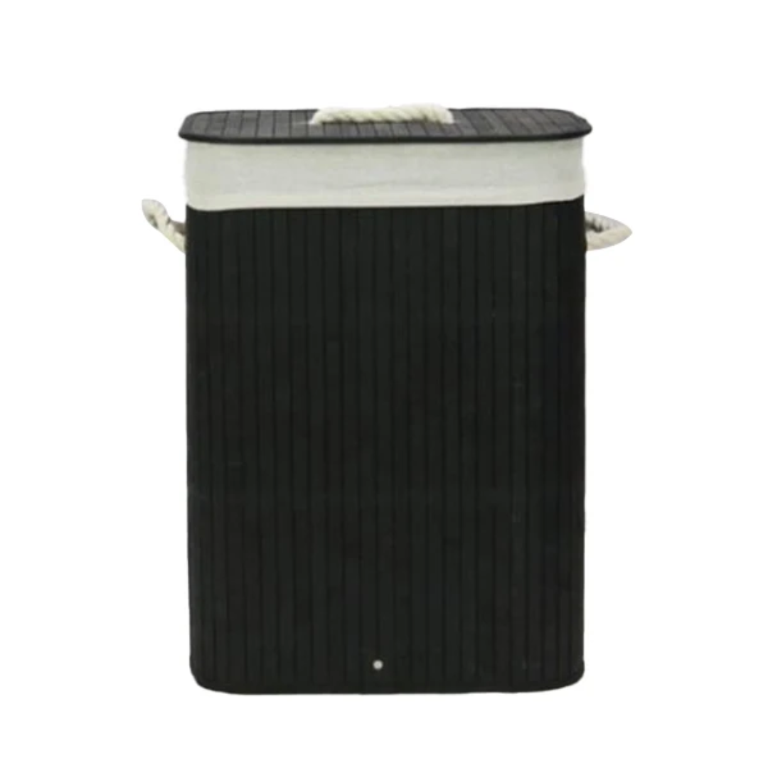 Foldable Bamboo Laundry Basket 50×30×40cm