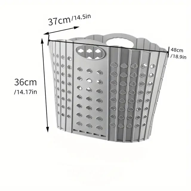 Foldable Dirty Clothes Laundry Basket Plastic Clothes Storage Basket Multifunctional Portable Dirty Clothes Basket