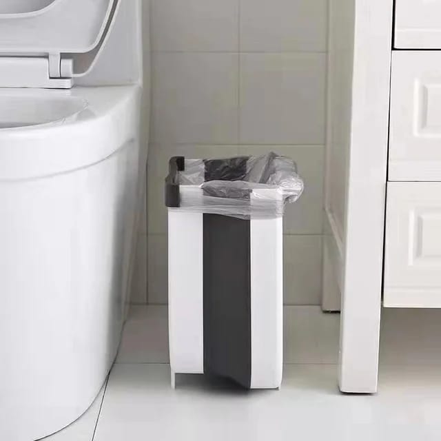 Foldable Hanging Trash Bin for Kitchen, Bathroom, Car & Office | 25x15x29cm