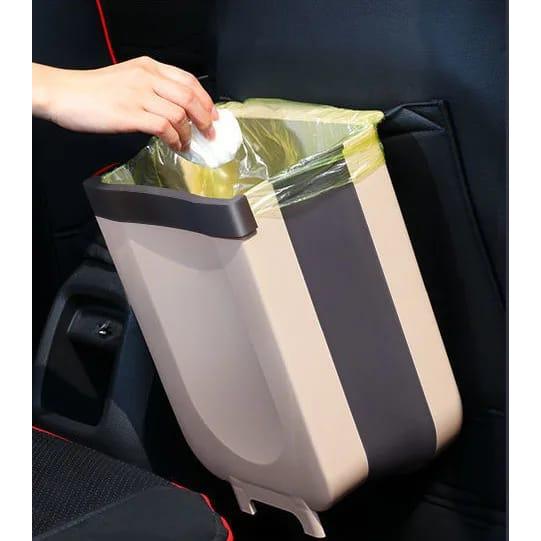 Foldable Hanging Trash Bin for Kitchen, Bathroom, Car & Office | 25x15x29cm