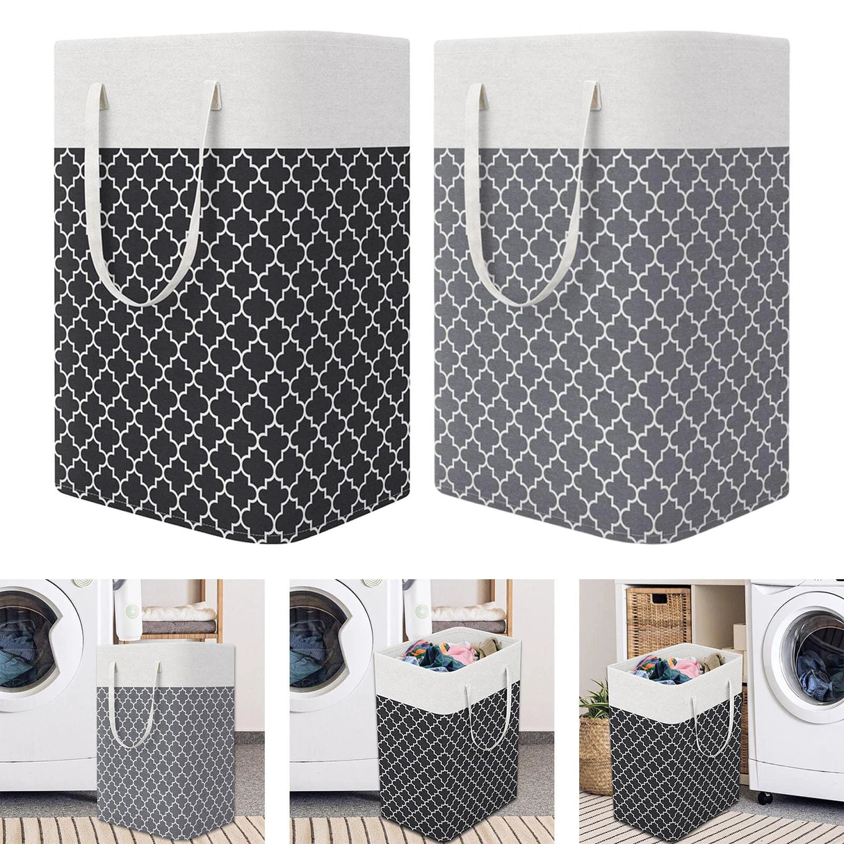 Foldable Multipurpose Laundry Basket – 62x40x30cm Bedroom Storage Laundry Baskets