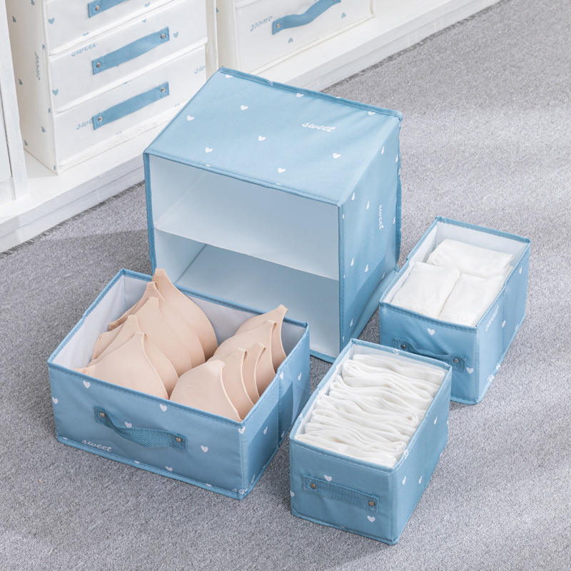 Foldable Oxford Undergarment Storage Box |Durable & Space Saving