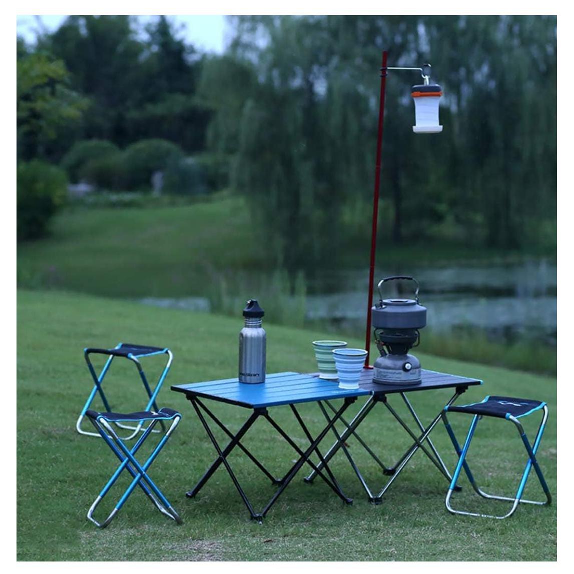 Foldable Top Notch Quality Mini Camping Tables | Aluminum Roll Up Picnic Table with Carry Bag | 58x42x38cm & 68x46x40cm