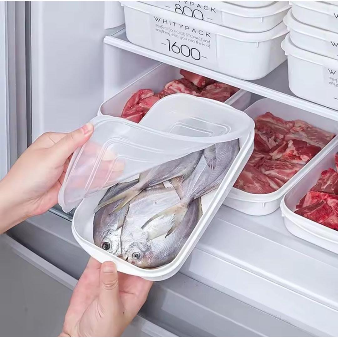 Freezer and Fridge Stackable Food Storage Containers for Organized Kitchen Storage