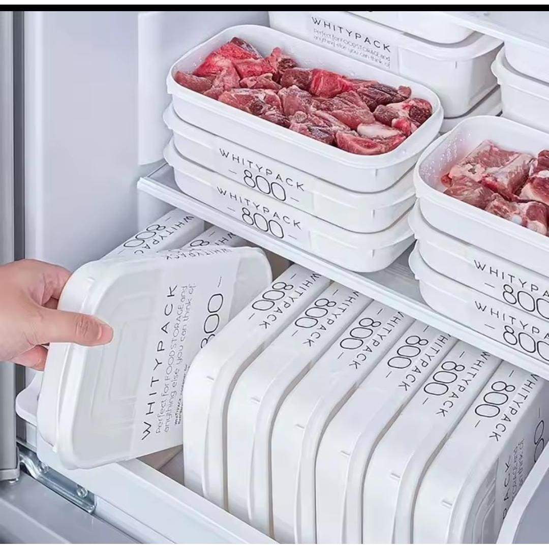 Freezer and Fridge Stackable Food Storage Containers for Organized Kitchen Storage