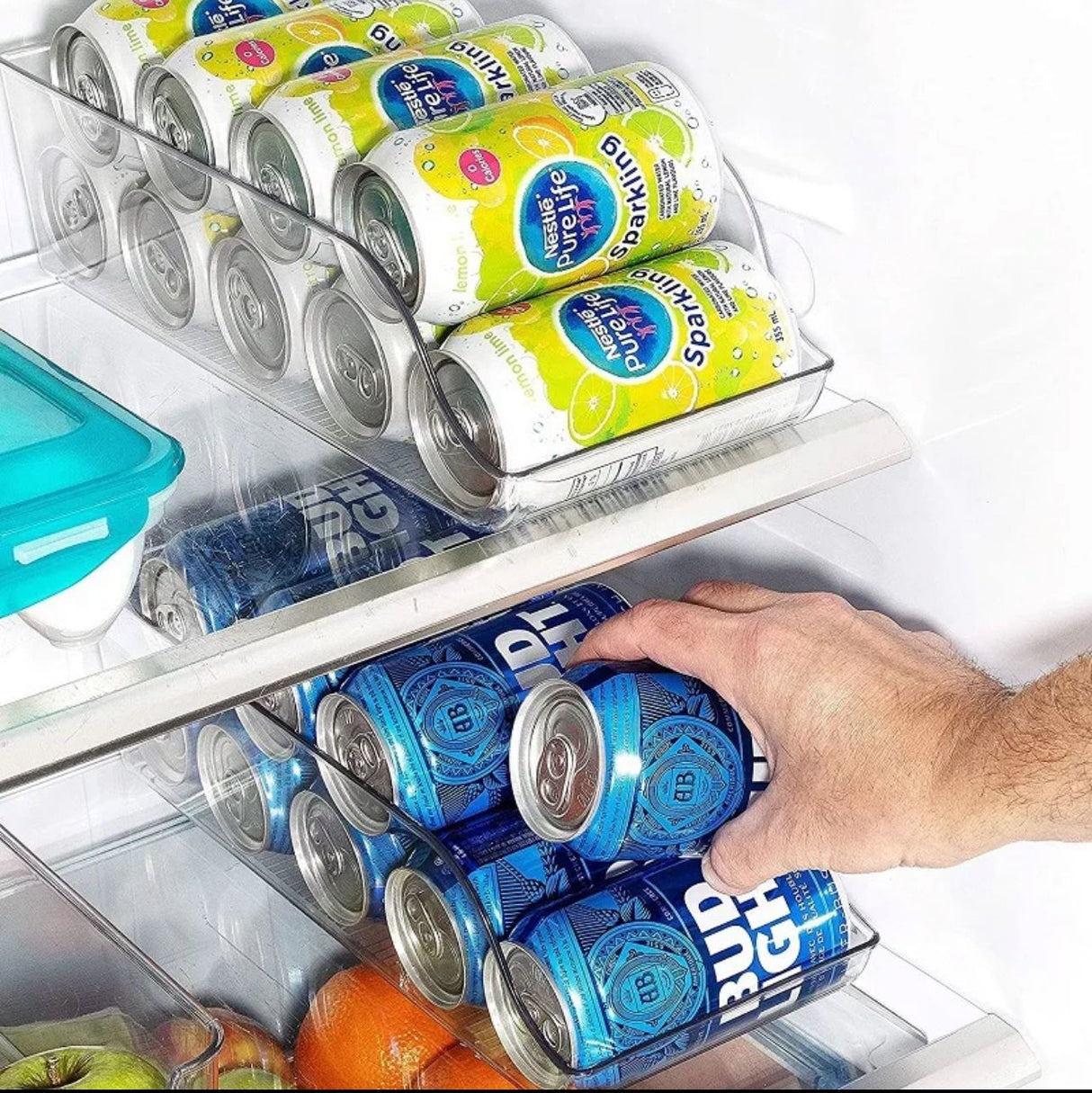 Fridge Can Organizer Space Saving Beverage Holder for Easy Storage and Organization