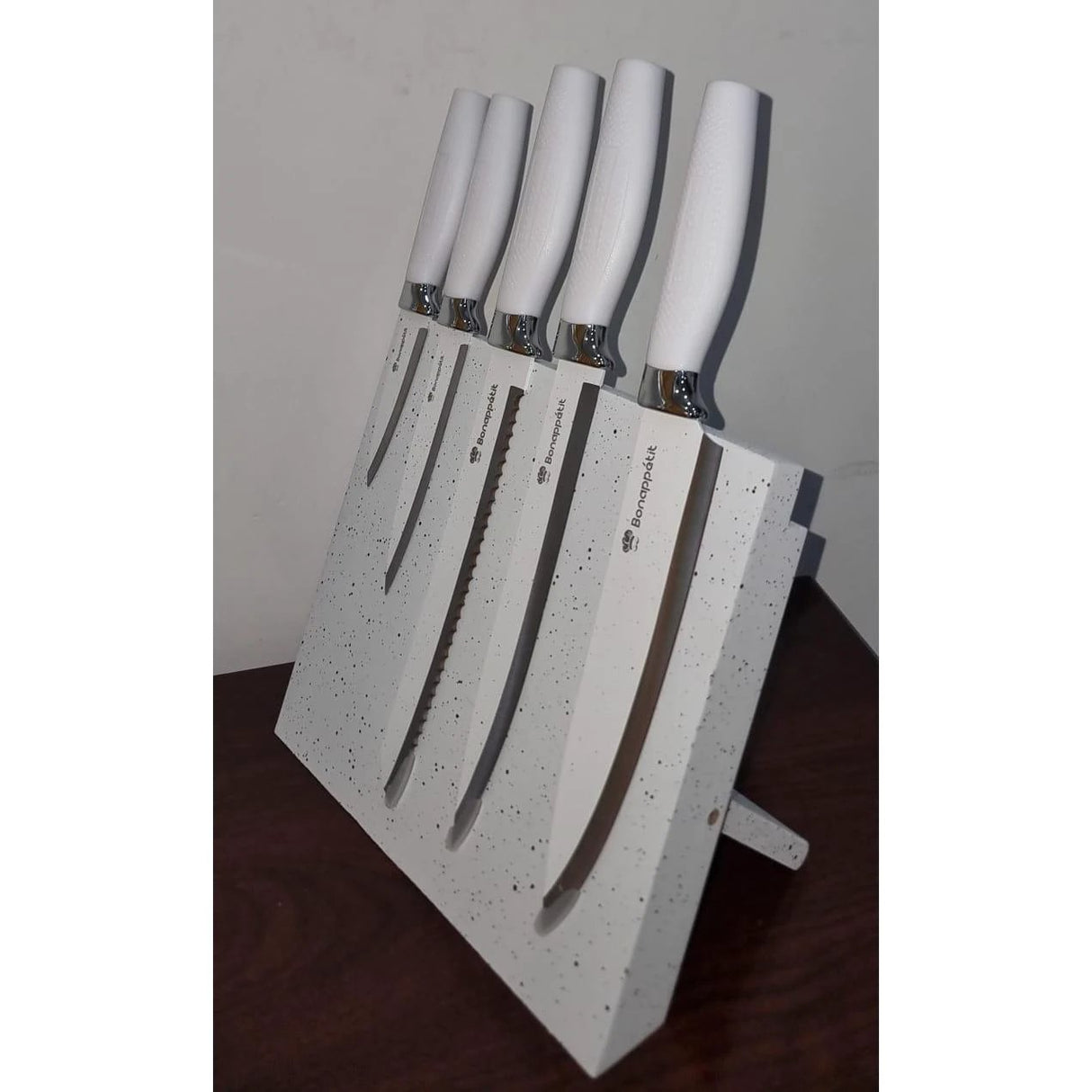 German Standard 6pcs Knife Set with Magnetic Block Holder Available in 5 Colours Knive set Kitchen Knives
