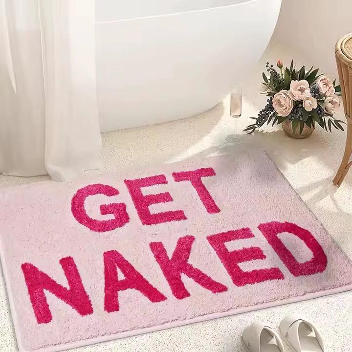 Get Naked Bathroom Mat Cashmere 50x80cm Luxuriously Soft Bath Mats Bath Mats & Rugs