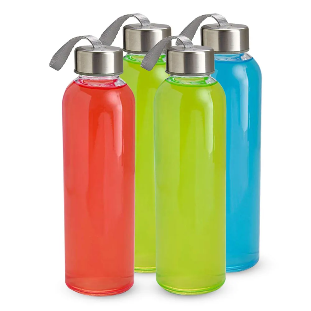 Glass Bottle Reusable Clear Bottle for Water, Juice, or Storage Now Available