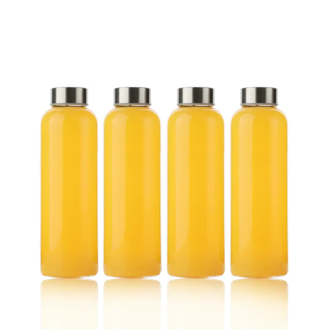 Glass Bottle Reusable Clear Bottle for Water, Juice, or Storage Now Available