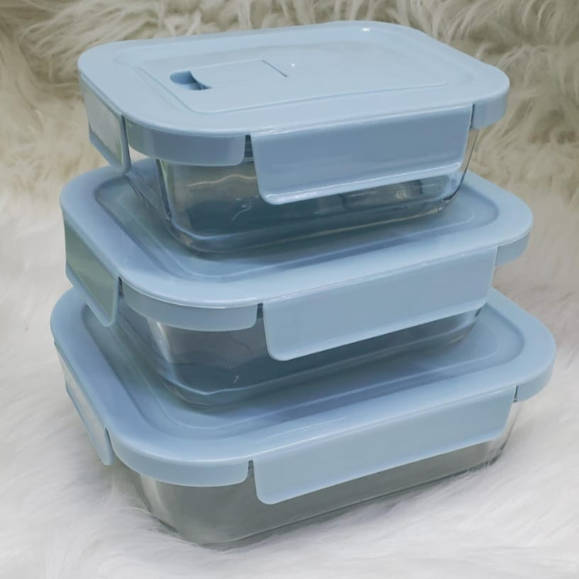 Glass Snack Box with Lunch Bag