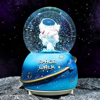 Globe Music Box Battery Operated with Designs