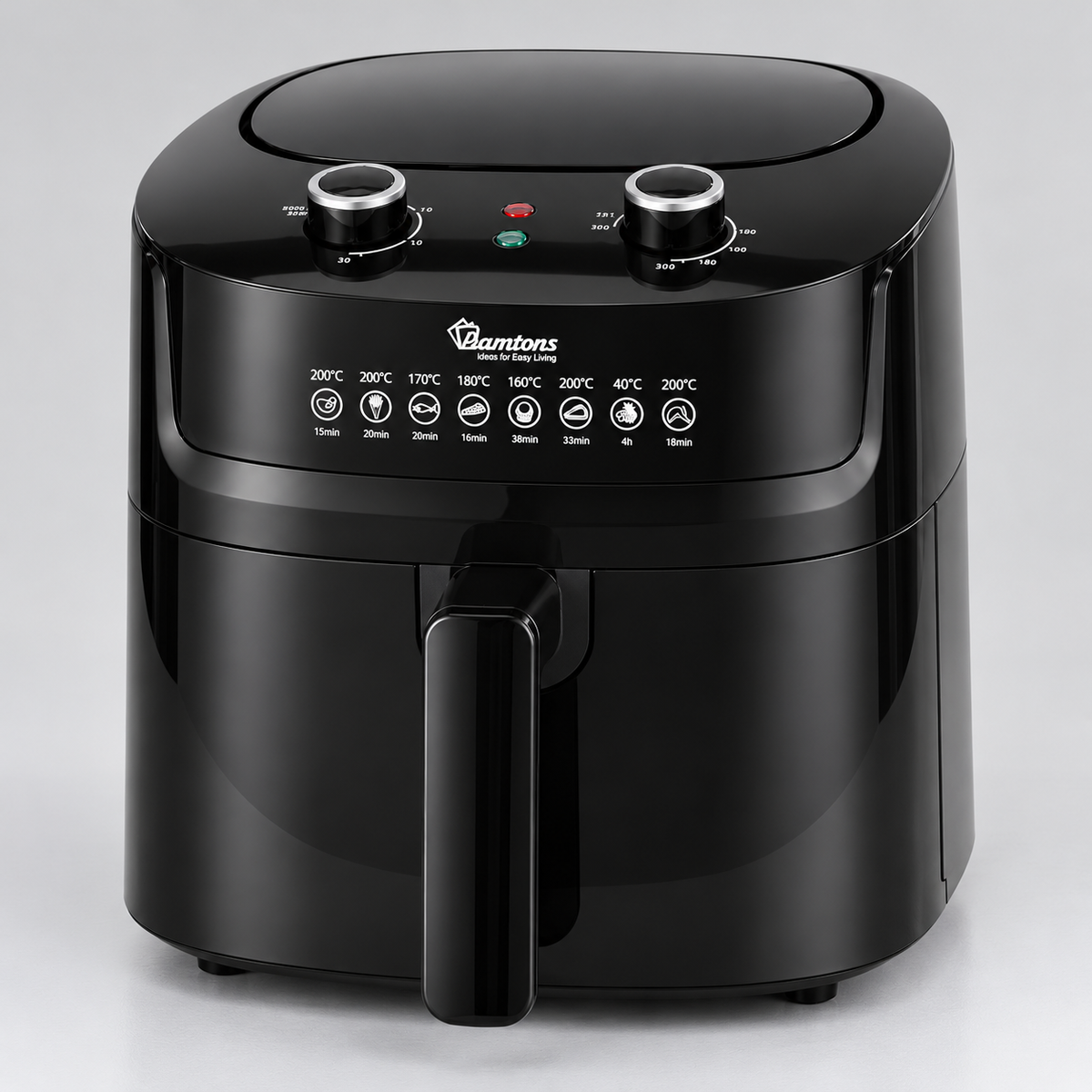 Ramtons 6L Manual Air Fryer 1800W – Black