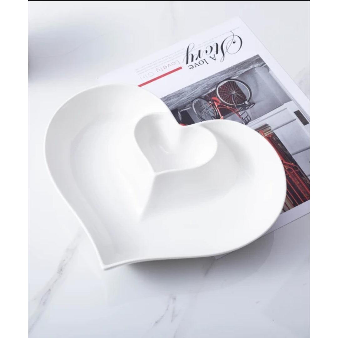 Heart Shaped Ceramic Platter