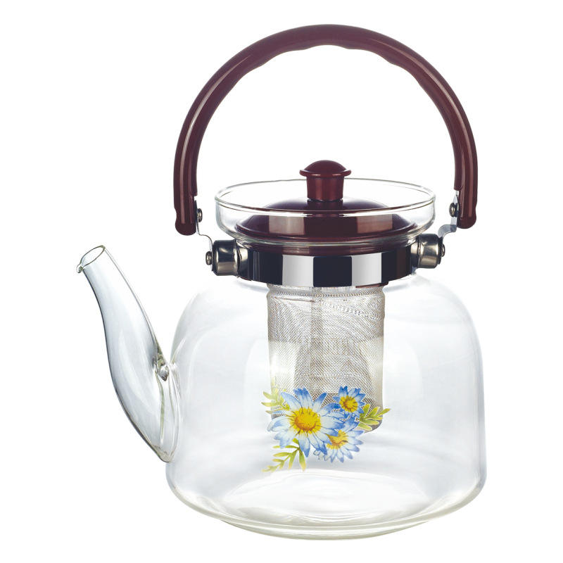 Heat Resistant Infuser Kettle 1600ml Borosilicate Glass