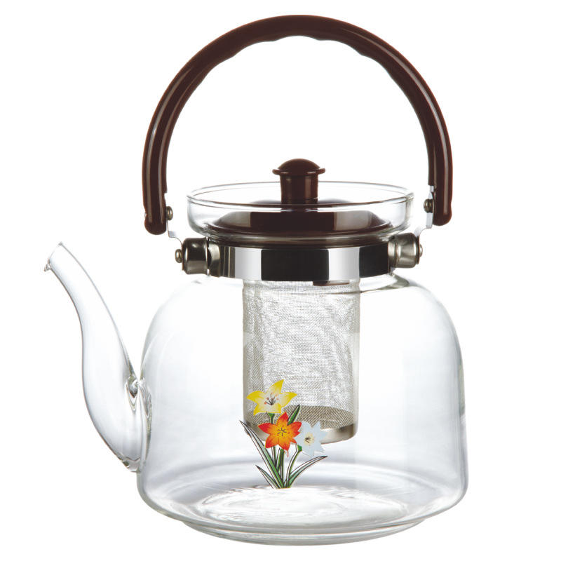 Heat Resistant Infuser Kettle 1600ml Borosilicate Glass