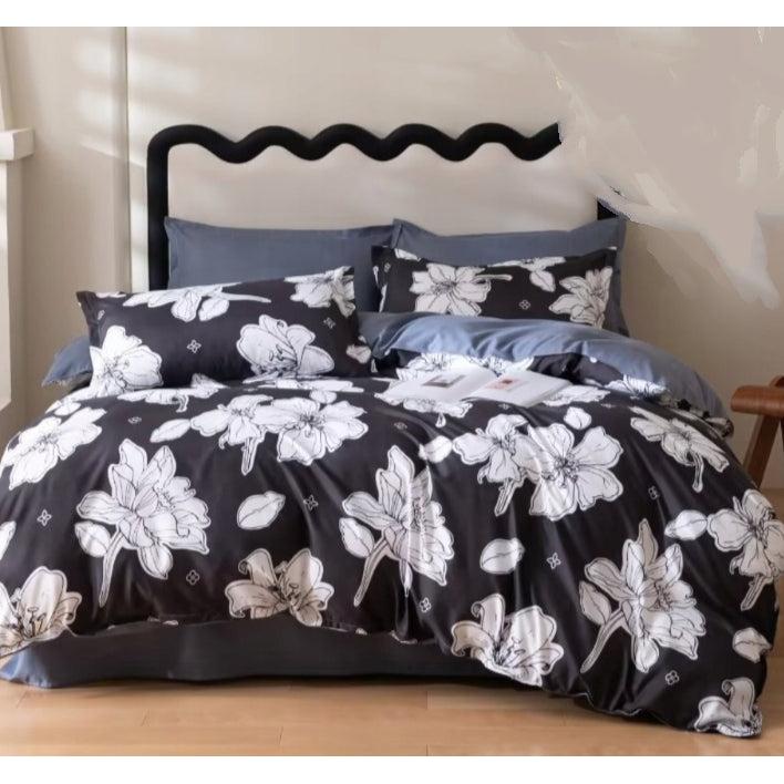 Heavy Cotton Binded Duvet Set | 7x7 Duvet with 1 Bedsheet & 2 Pillowcases