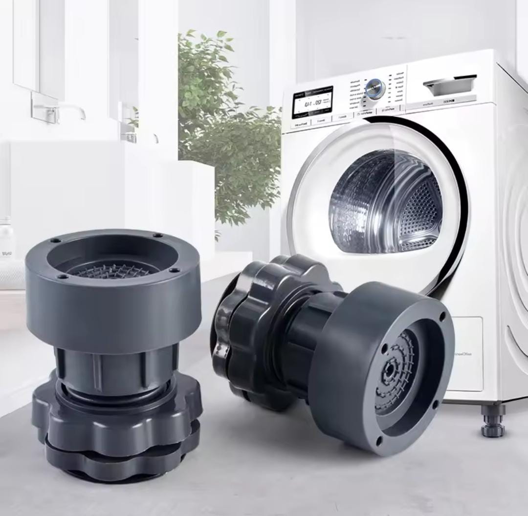 Heavy Duty Adjustable Anti-Vibration Pads Set of 4 for Washing Machines & Appliances
