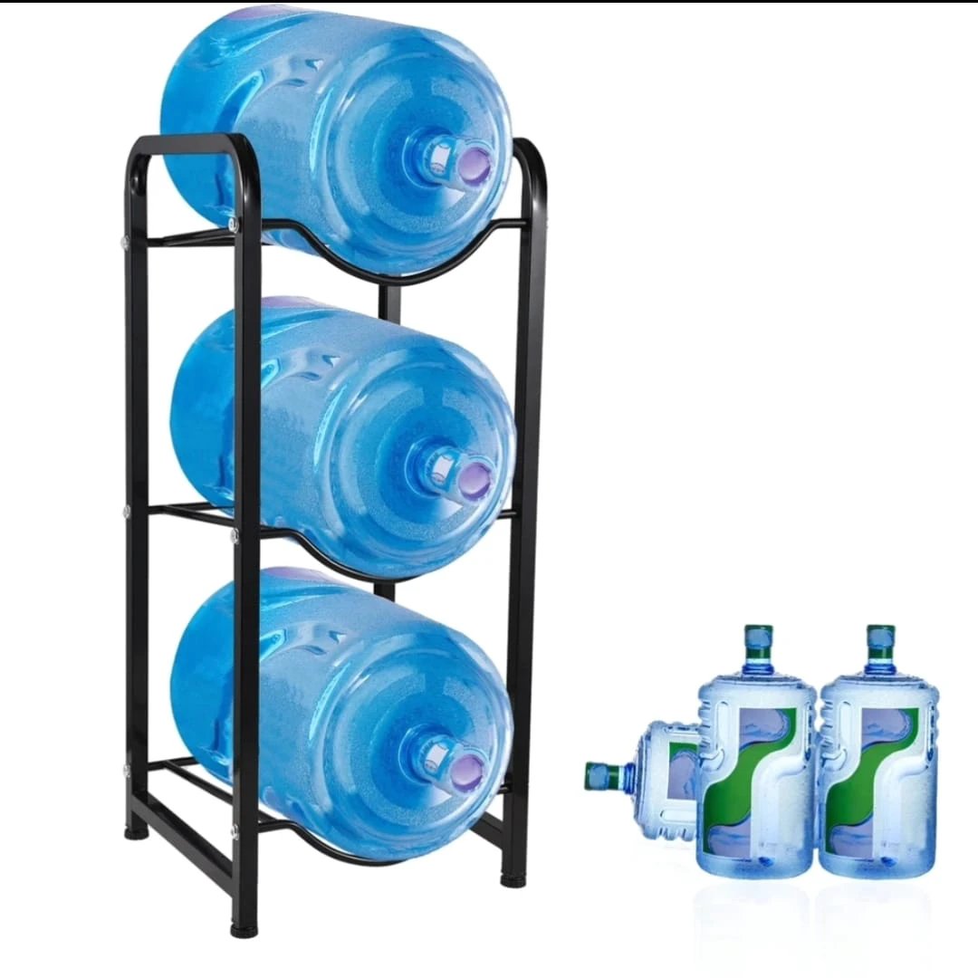 Heavy-Duty Carbon Steel Water Bottle Holder Rack Rustproof and Space Saving kitchen and dinning Kitchen Counter & Beverage Station Organizers