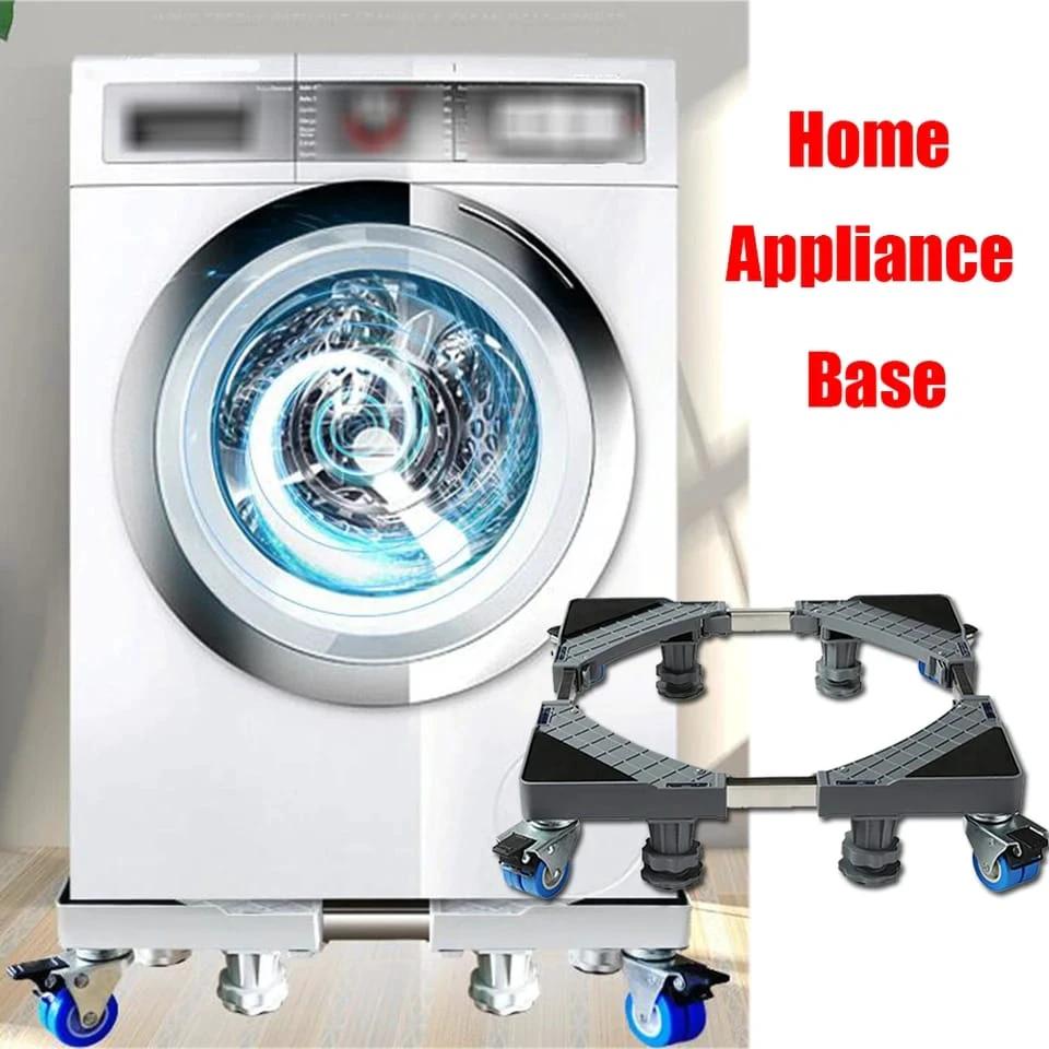 Heavy Duty Washing Machine Fridge Cooker Stand Base Adjustable, Sturdy with Lockable Wheels. Home Comfort Appliances Household Appliance Accessories