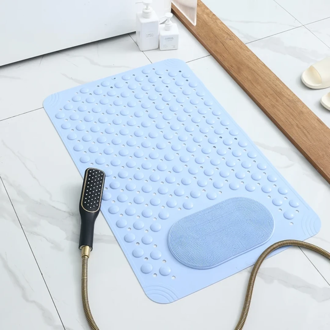Heavy Non-Slip Bathroom Mat with Foot Massage Texture 50x80cm Bathroom mat Bath Mats & Rugs