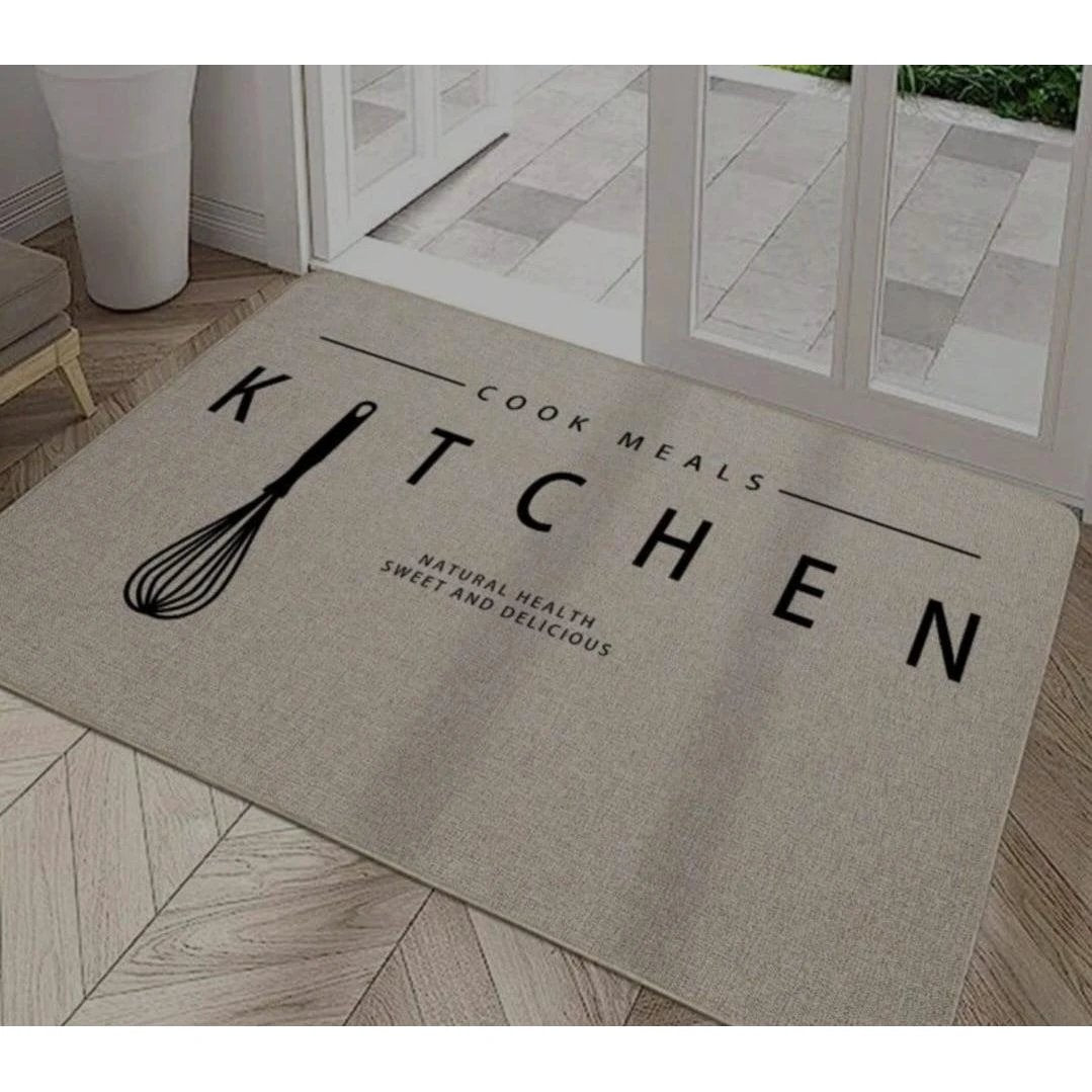 High Absorbent Rubber Bottom Kitchen Mat 60x40cm Anti Slip & Quick Drying Door Mats Door Mats