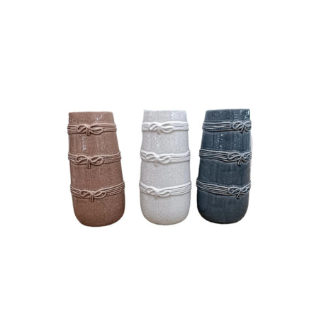 High Quality 3 pcs Refined Crafted Ceramic Flower Vase Set.