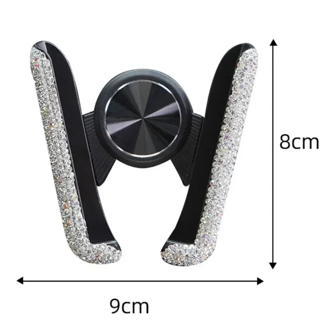 High Quality ABS + Rhinestones Diamond Crystal Car Phone Holder