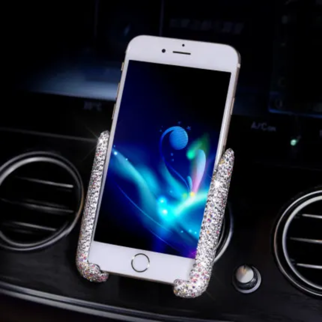 High Quality ABS + Rhinestones Diamond Crystal Car Phone Holder