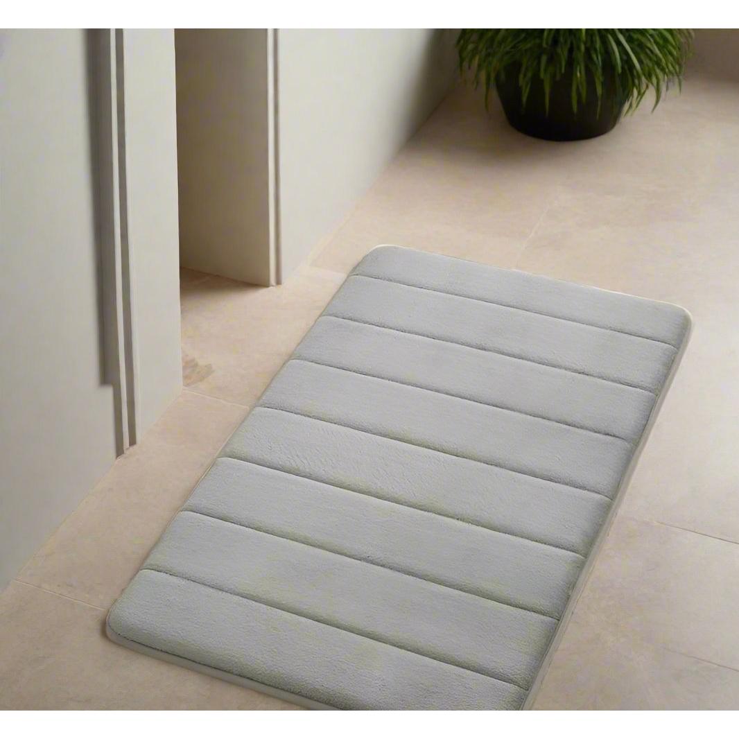 High Quality Absorbent Fabric Cobblestone Embossed Bathroom Door Mats 50 cm x 80 cm Bathroom Use