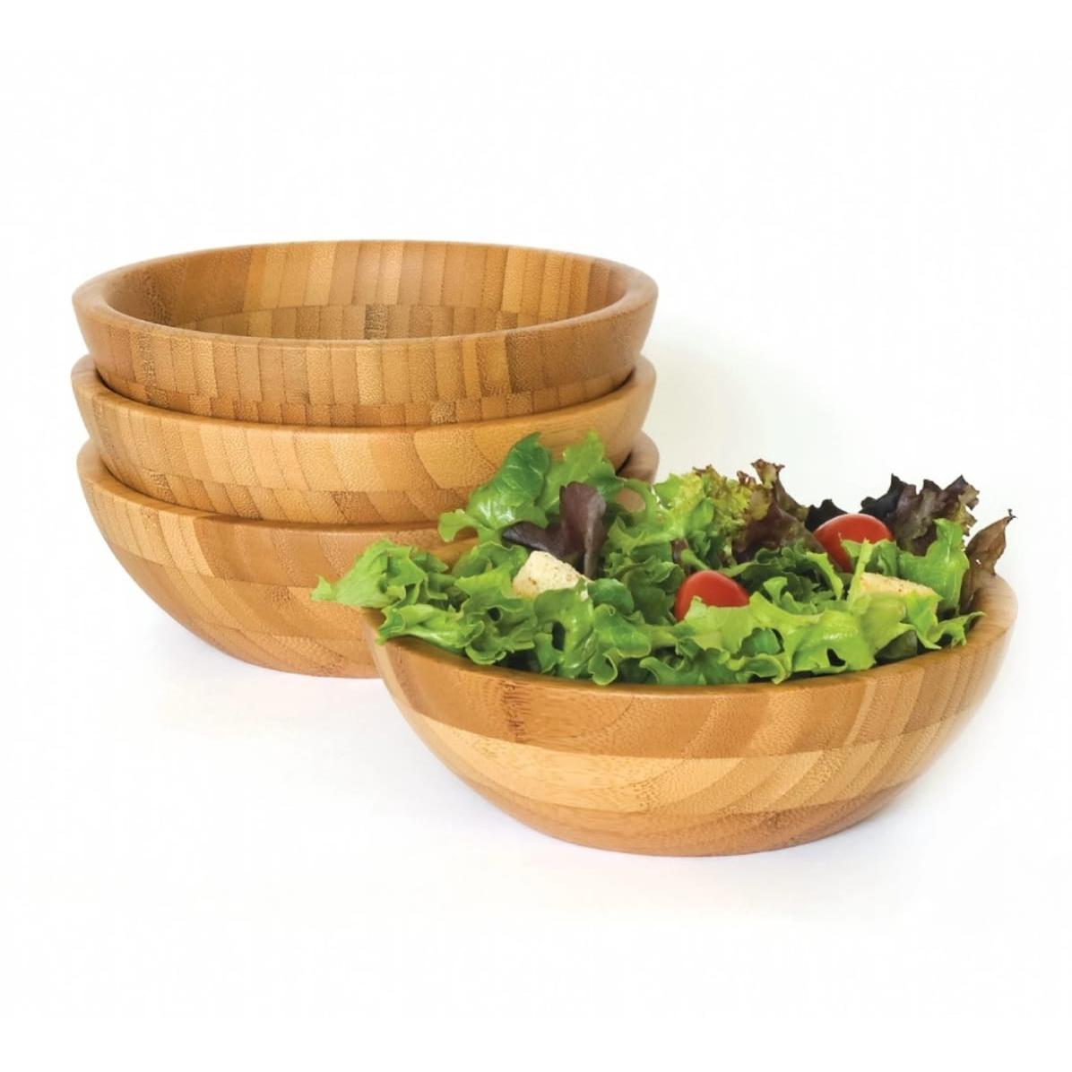 High Quality Bamboo Mixing and Salad Bowl for Kitchen and Dining