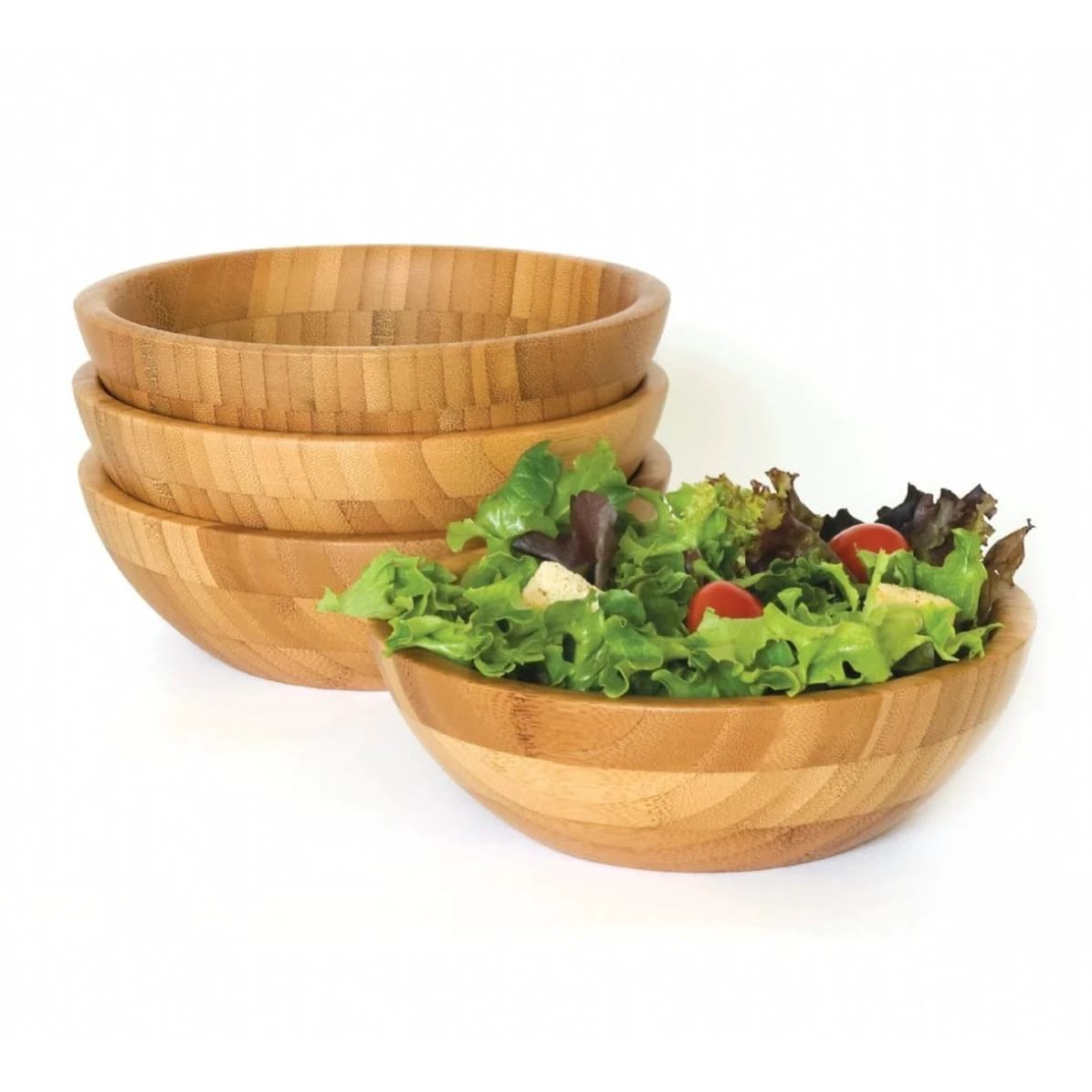 High Quality Bamboo Mixing and Salad Bowl for Kitchen and Dining Food mixers Bowls