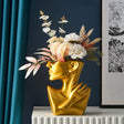 High Quality Ceramic Arrangement Human Face Modern Home Decoration