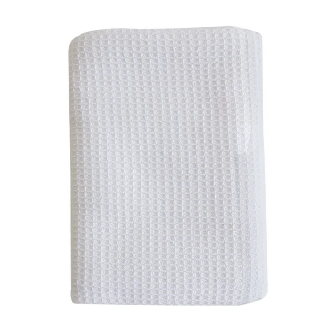 High Quality Cotton Waffle Kitchen Towels Super Absorbent White Towels.Set of 2 pcs