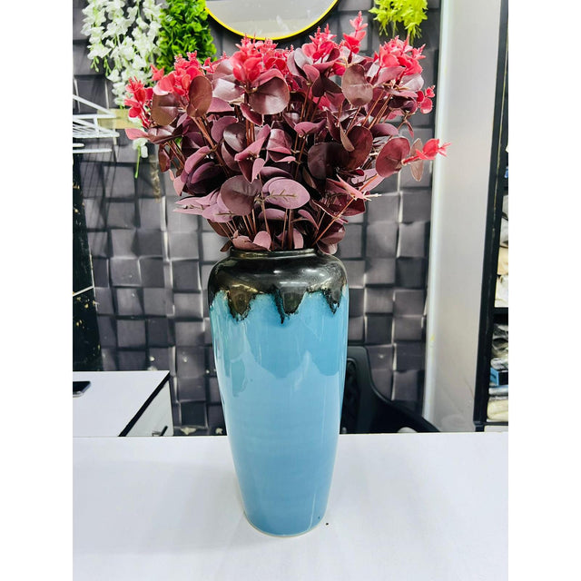 High Quality Elegant Ceramic Vase | Tall and Slender Design | Living Room| Dining Room | Bedroom | Office | Entryway | Outdoor Decor 8cm x 35cm