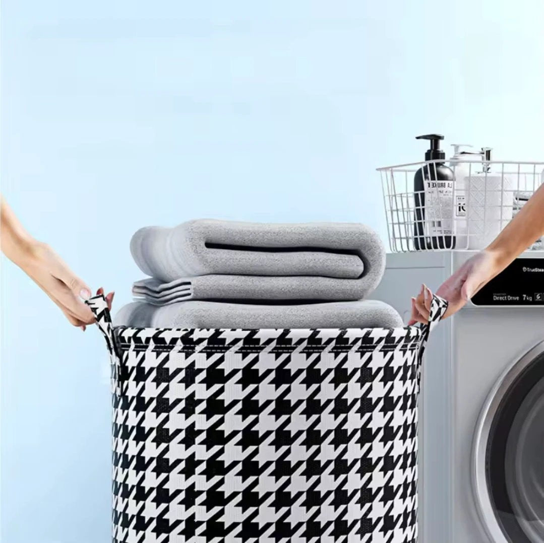 High Quality Fabric With Reinforced Handles 50L Foldable Laundry Basket Laundry Appliances Laundry Baskets