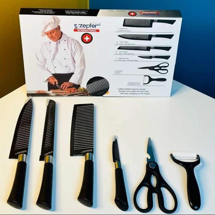Premium Stainless Steel Knife Set - 5-Piece Professional Chef Knives Kitchen & Dining Kitchen Knives