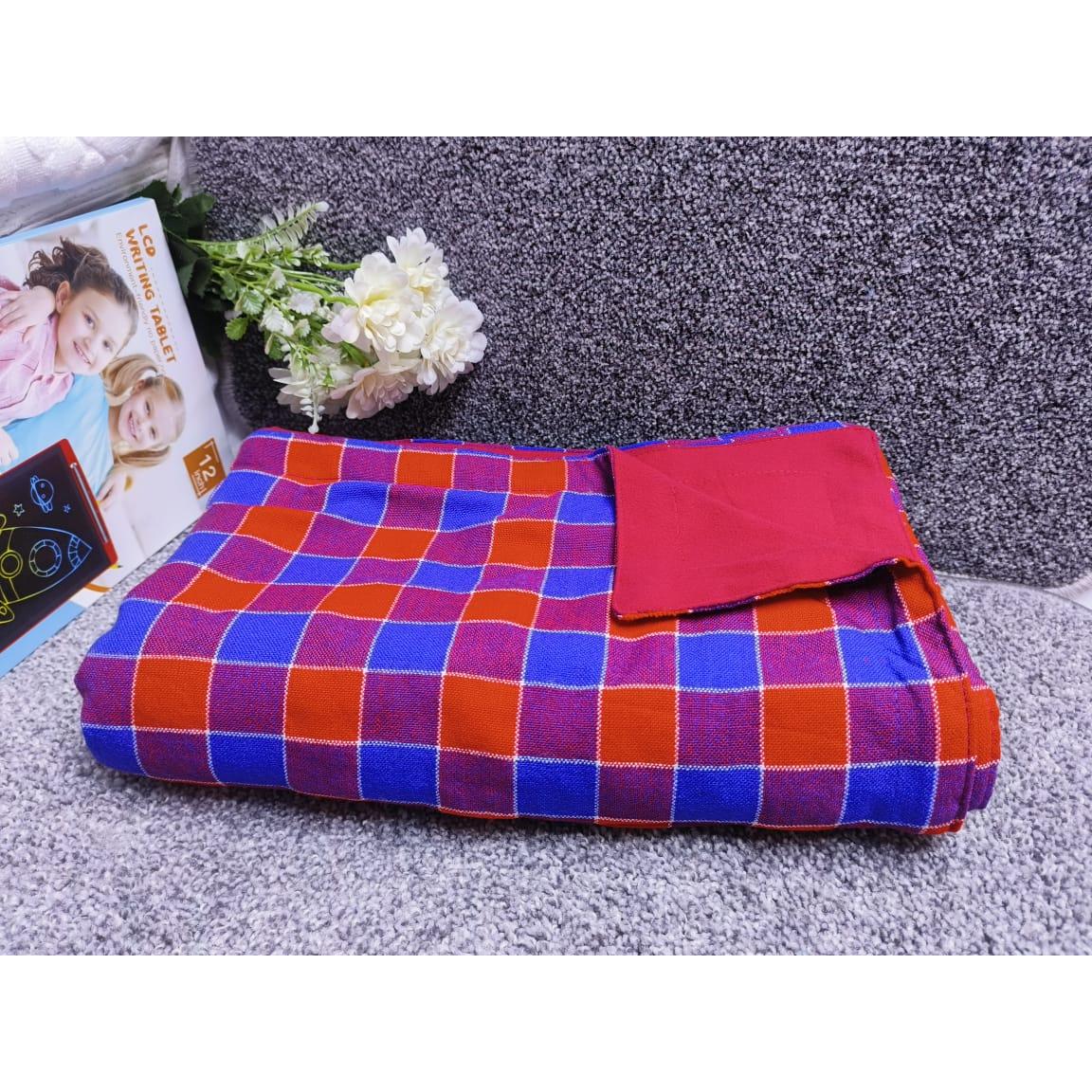 High Quality Maasai Fleece Blanket | 150cm x 200cm (5 by 6)| Vibrant & Cozy Traditional Design