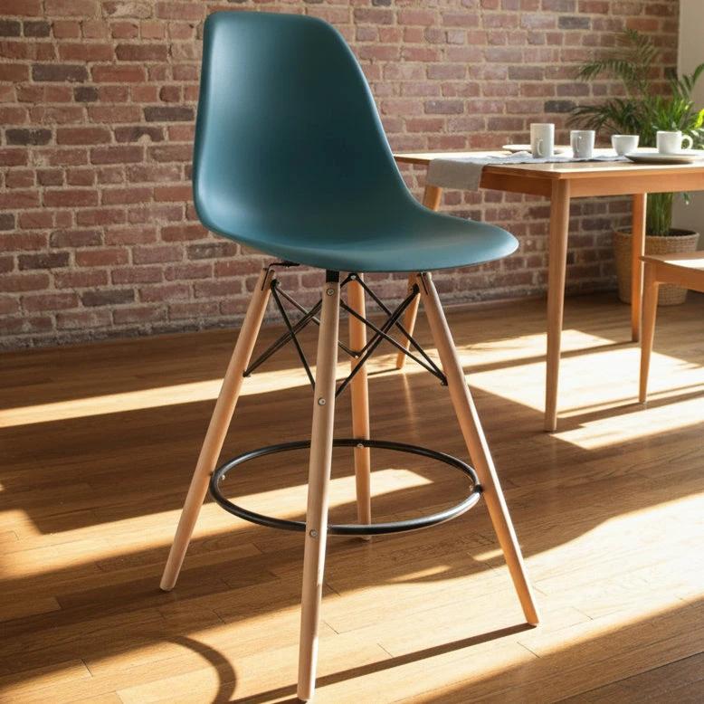 High Quality Modern Scandinavian Restaurant Stool Seat with Wooden Legs Restaurants stools Furniture Sets