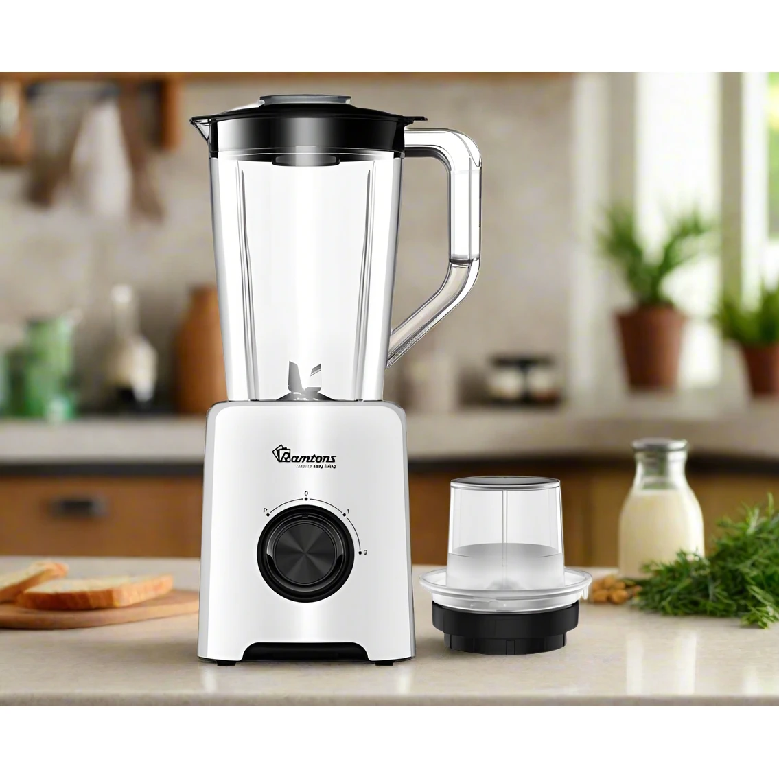 High Quality Ramtons Blender with Mill Powerful & Versatile Kitchen Appliance Small Kitchen Appliances Food Blenders