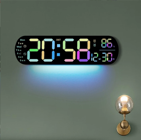 High Quality Smart LED Digital Wall Clock Modern & Functional Time Display.