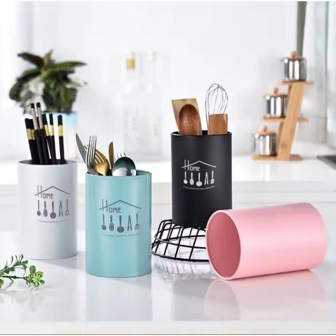 High Quality Stainless Steel Cutlery Holder – Multipurpose Utensil Organizer (14.7cm)