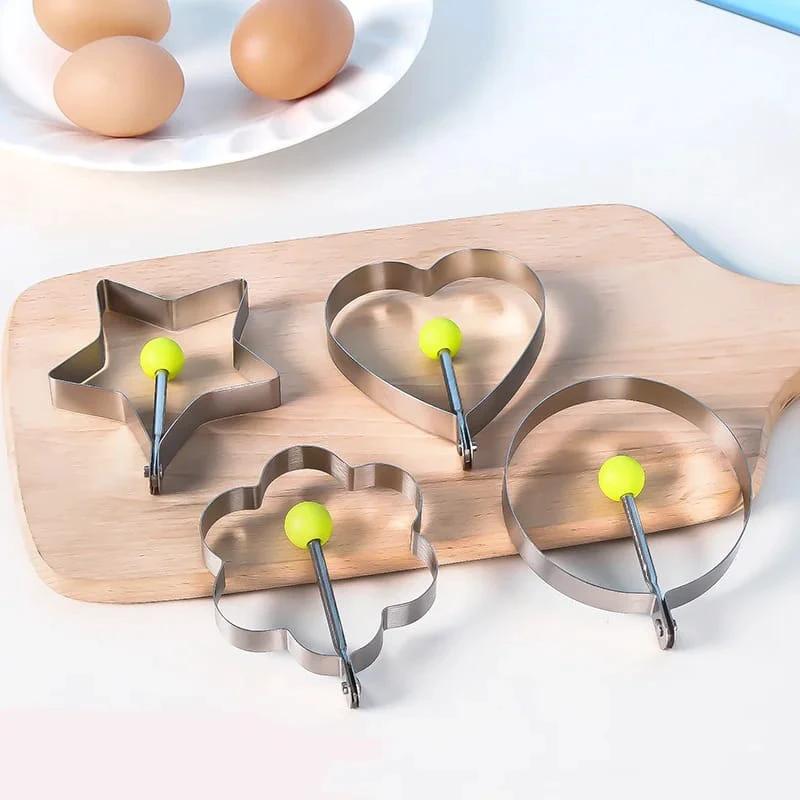 High Quality Stainless Steel Fried Egg Shaper Pancake Mould | Omelette Mold & Cooking Tools for Perfect Eggs and Pancakes Bakeware Kitchen Molds