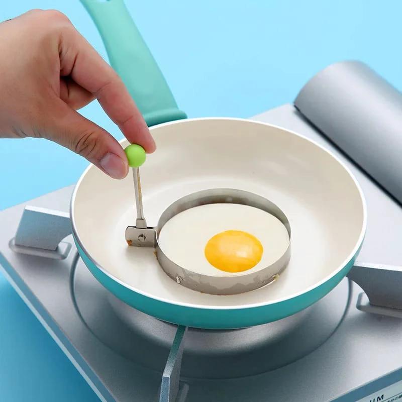 High Quality Stainless Steel Fried Egg Shaper Pancake Mould | Omelette Mold & Cooking Tools for Perfect Eggs and Pancakes Bakeware Kitchen Molds